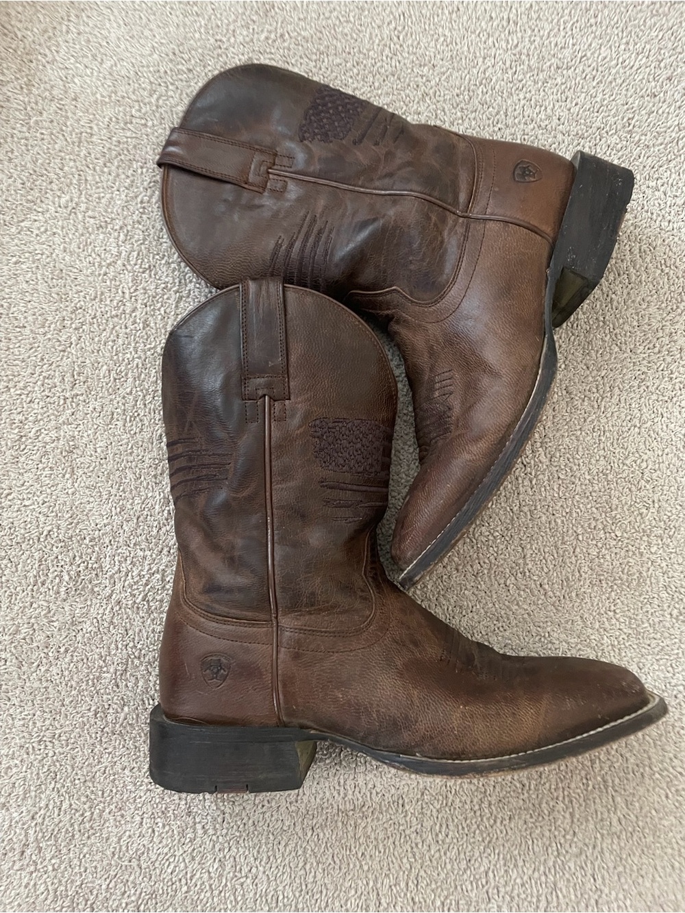 Ariat Brown Leather Men's Cowboy Boots